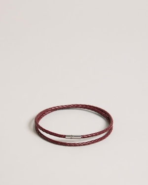 Bracelet Ted Baker Woven Bordeaux Homme | RMM-91533193